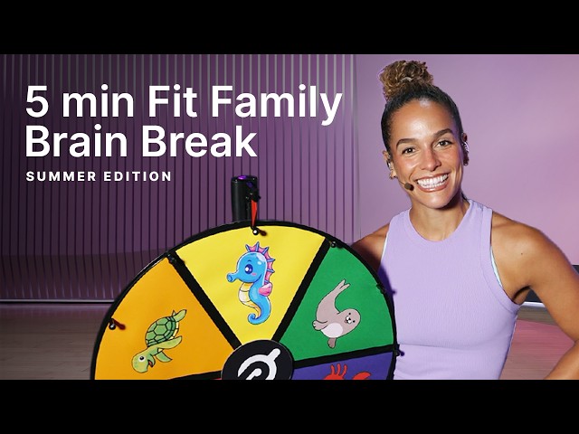5 min Fit Family Fun with Jess Sims | Beach-Themed Workout