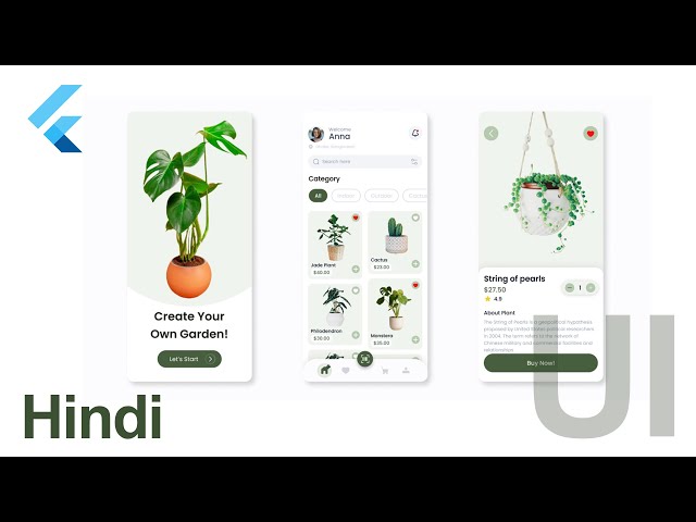Flutter UI Building hindi - Flutter in Hindi - Flutter app development in Hindi