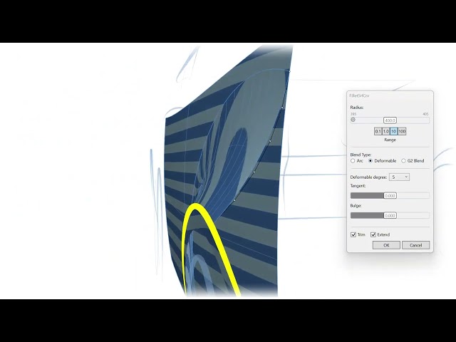 New In Rhino 8 | FilletSrf Improvements