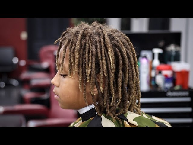 *MUST SEE* TRANSFORMATION BARBER TUTORIAL: MID FADE DREADS ON TOP