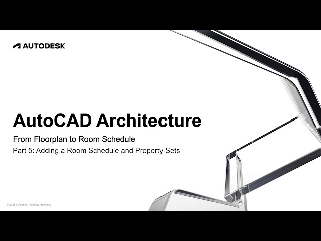 From Floorplan to Room Schedule Part 5: Room Schedule and Property Sets | AutoCAD Architecture