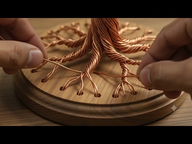 Sirf ₹100 me Premium Home Decor! 😱 | DIY Copper Wire Tree #Shorts #DIY #HomeDecor