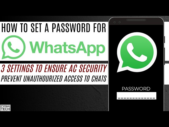 🔐 How to Add a Password for WhatsApp & Ensure it is Safe | 3 Settings to Turn on RIGHT NOW