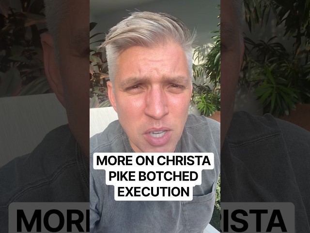 More on Christa Pike botched execution.