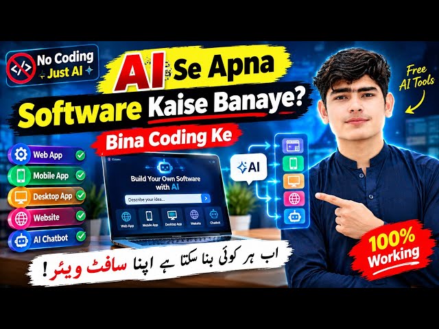 AI Se Software Banaye Bina Coding 🤯 | Free AI Tool #AI #NoCode #AITools #HameedITExpert