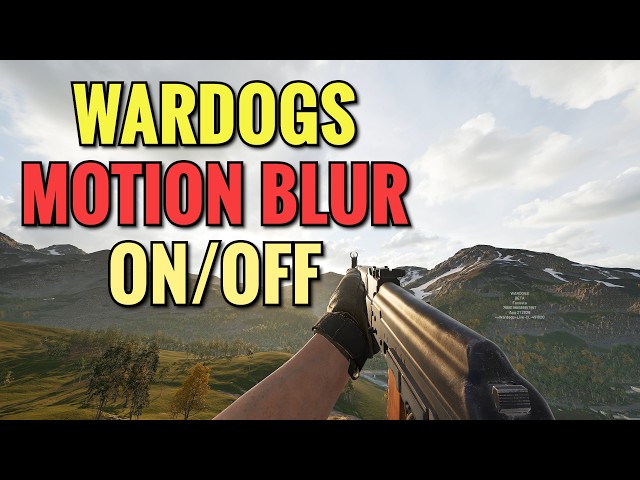 Wardogs How To Turn On/Off Motion Blur