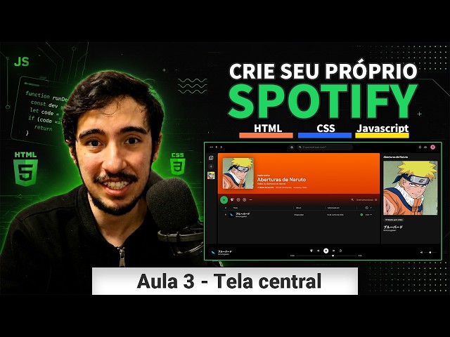 Como criar seu próprio Spotify com HTML, CSS e JavaScript | Conteúdo principal (#3)