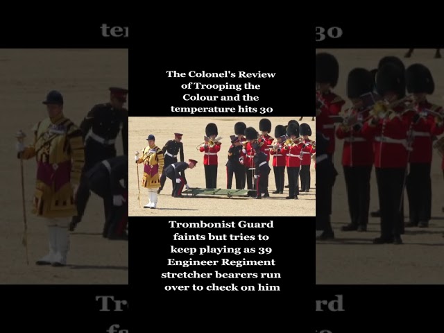 Guard Playing Trombone Collapses During Parade But Keeps Going!