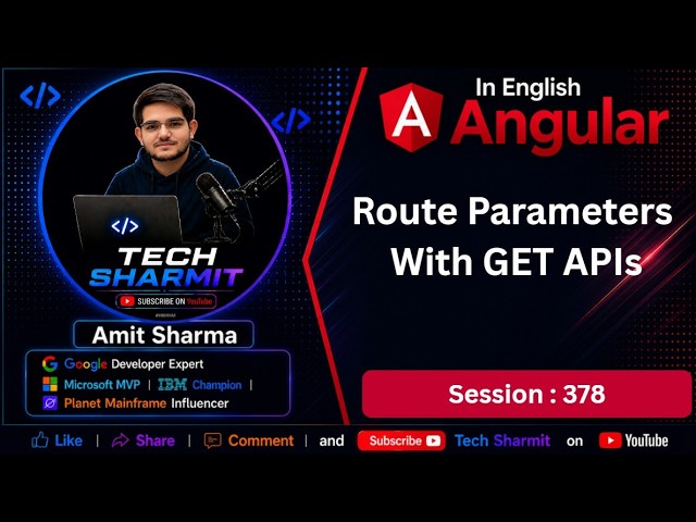 Route Parameter with GET API in angular | HttpClient API in Angular | Angular Tutorial (Ep-378)