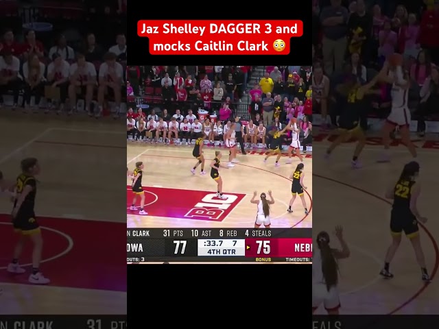 Nebraska’s Jaz Shelley HITS the game winner to beat #2 Iowa