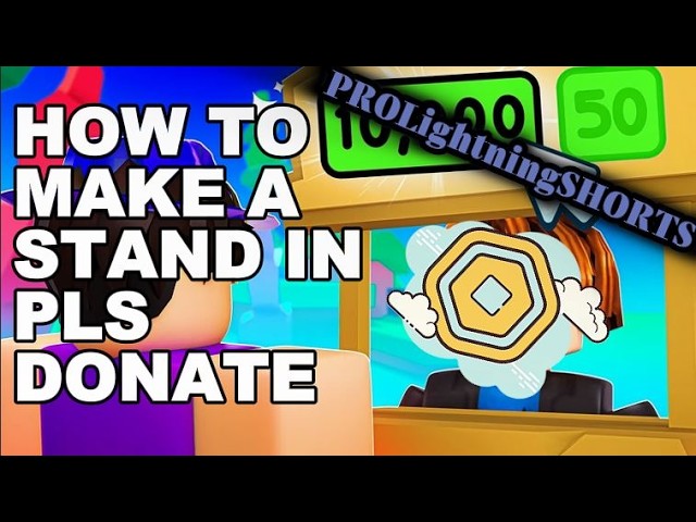 HOW TO MAKE A STAND IN PLS DONATE⏣ (Roblox)