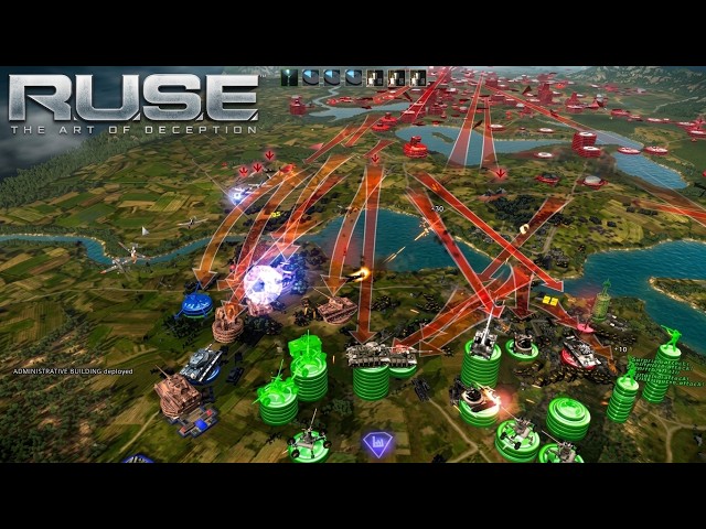 R.U.S.E - Can 4 Players Defeat 4 Modded AI?! - Tharshey's Extreme AI!