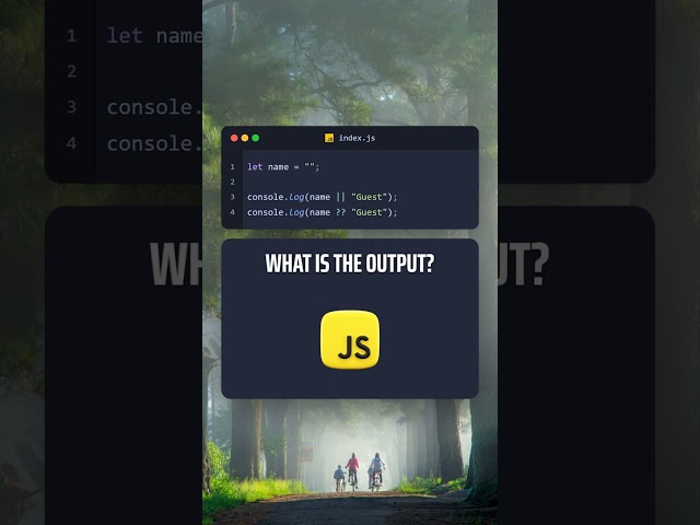 Can You Guess the Output of This JavaScript Logical Operator Quiz? 💻 #javascript #coding #quiz