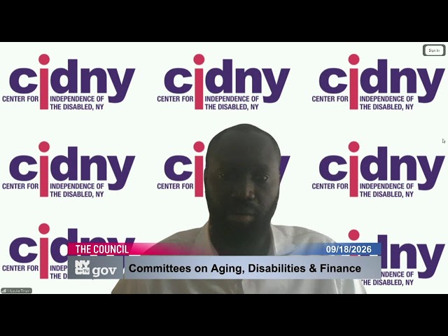 🔴 LIVE: Oversight Hearing on Freezing Rent for Senior and Disabled New Yorkers.