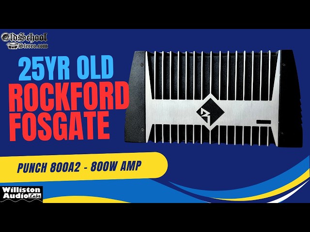 This 800W Amp Cost $800 Back in 1999 - Rockford Fosgate Punch 800a2