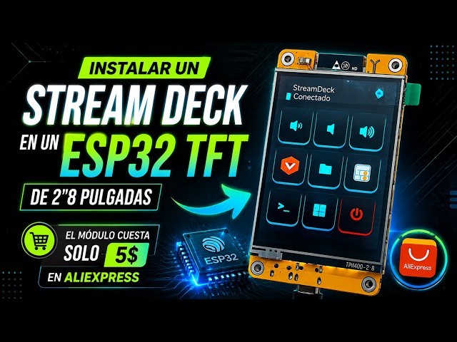ESP32-TFT CYD Project - STREAM DECK - Windows 10/11 PC Control