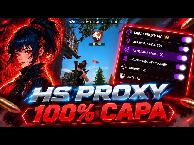 HS PROXY VIP PAGO + AUXÍLIO DE MIRA FREE FIRE 🔥 COMPRE SUA KEY AGORA ✅ XIT FF VIA WI-FI