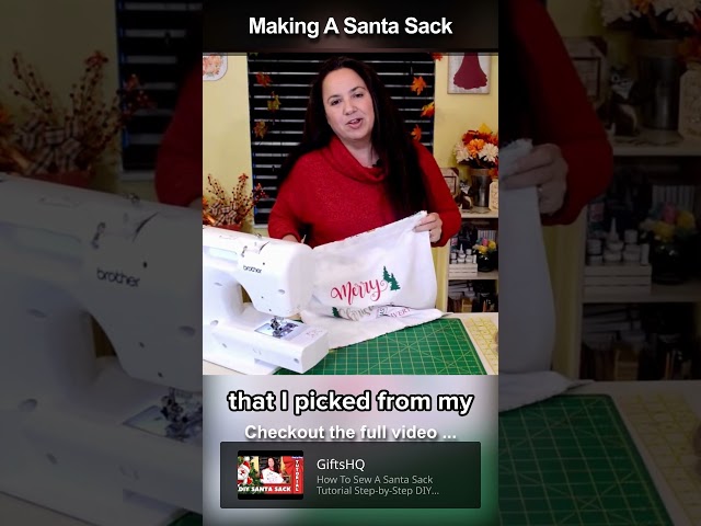 🎅 Made A DIY Santa Sack: See How I Make This Christmas Gift Bag 🎁​🛍️​