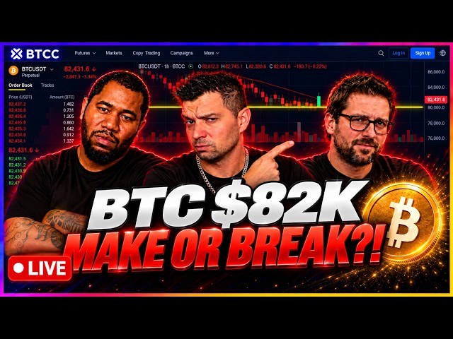 Bitcoin $82K: Make or Break? Live Trading & TA