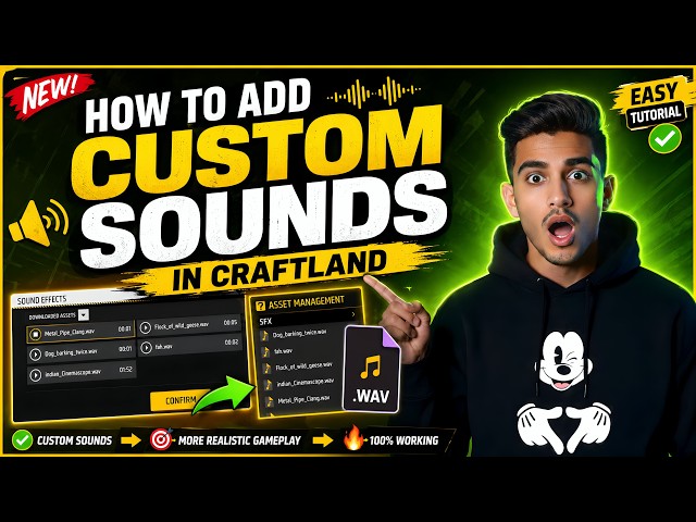How To Add Custom Sounds in Craftland | Free Fire Craftland Tutorial | Shah G Creator (100% Working)