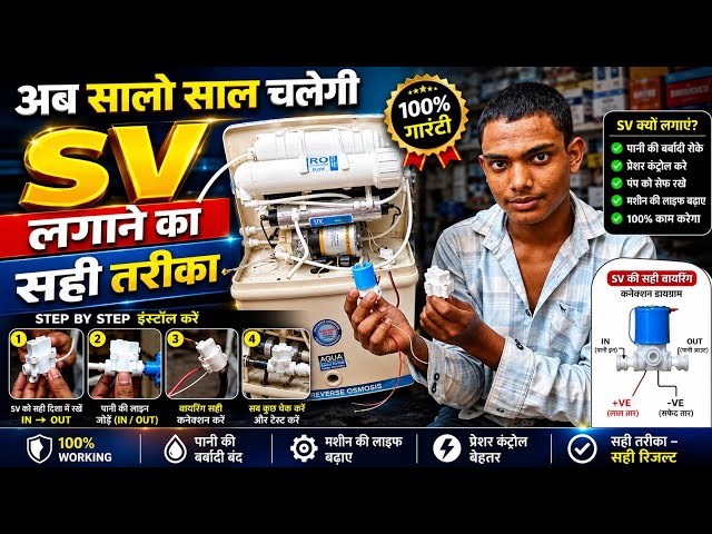 RO Step By Step Repair ll RO Me Pani Nahi Aa Raha ll RO Me SV Kese Lagaye ll Prajapati Technician 