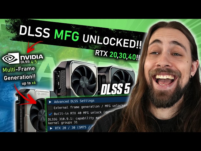 DLSS 5 & Multi-Frame Generation for ALL RTX cards!! Easy Install Guide