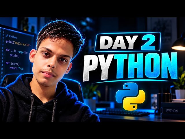 🐍 Python Day 2 | Variables, Data Types & Arithmetic Operators ⚡ | 100 Days of Python 🚀
