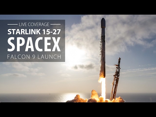 SpaceX Falcon 9 rocket launches from California with 27 Starlink satellites