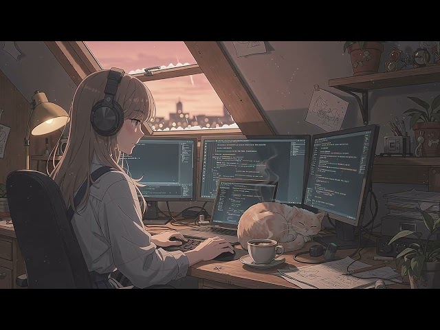 lofi jazz coding radio 🎷 smooth beats to code & study to ~ neon city night
