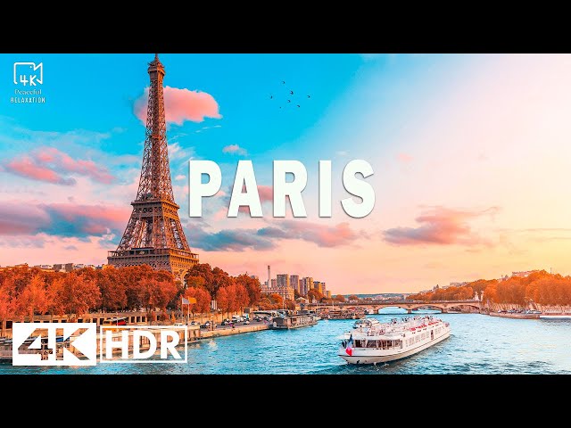 PARIS, FRANCE in 4K Ultra HD - Relaxing Music Along With Beautiful Nature Videos (4K Video Ultra HD)