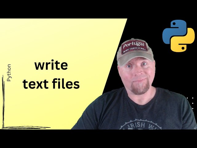 🐍 Python Tutorial #25: Writing text files