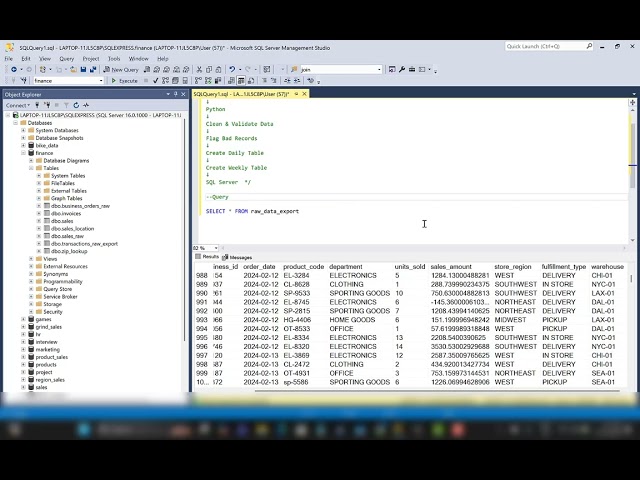 Real Data Pipeline (SQL + Python)