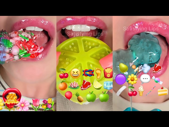 Relax With Over 20 Minutes Of Satisfying ASMR Eating  Emoji Food