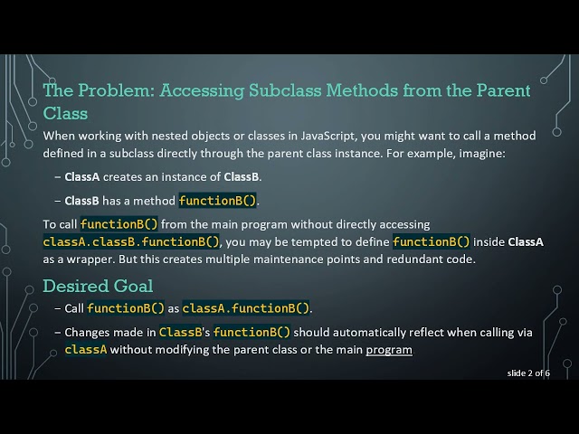 Referencing Subclass Methods in JavaScript Classes