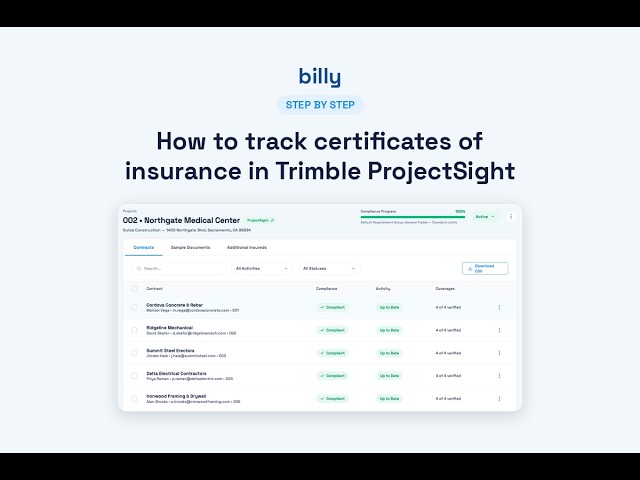 Integrating Billy & Trimble ProjectSight: A Step-by-Step Guide
