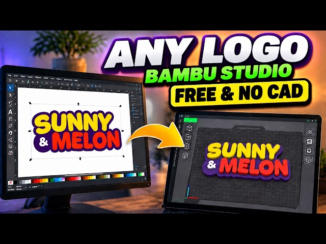 Turn Any Logo Into a 3D Print in Minutes (FREE & No CAD!)