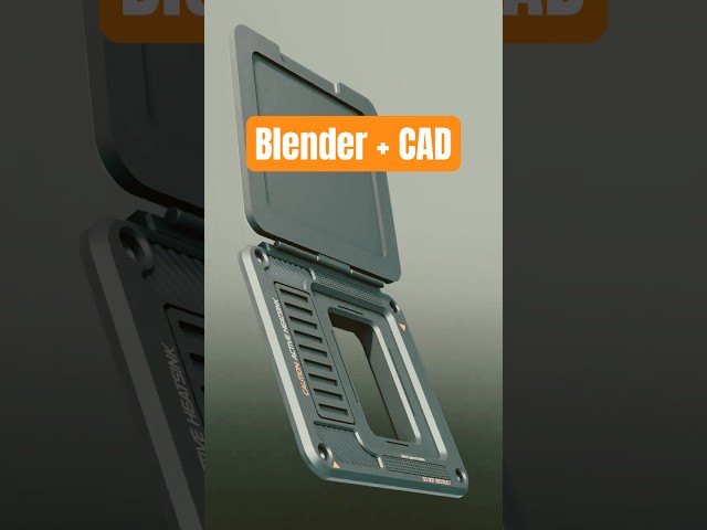 CAD Model Render in Blender! #blender3d #render #3dart #fyp #artist #art #design #shorts #designer