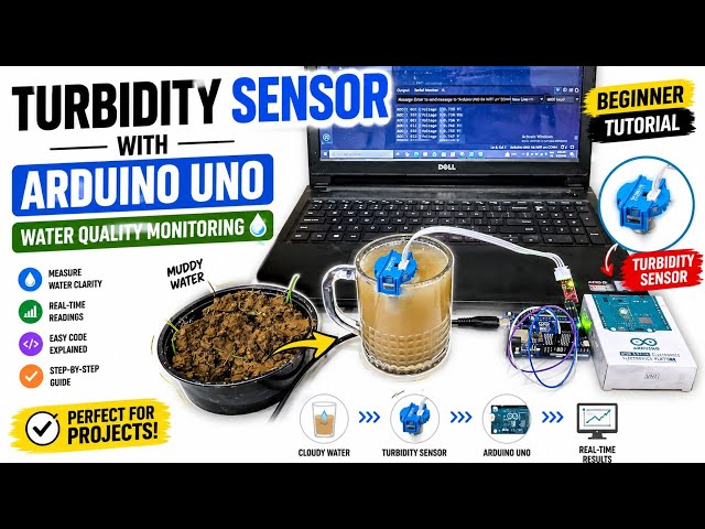 Turbidity Sensor with Arduino Uno | Water Quality Monitoring Tutorial for Beginners