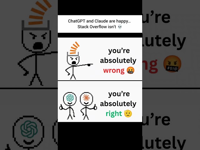 ChatGPT & Claude Thought They Replaced Stack Overflow…💀😂 #developer #programming #coding #ai #aitool