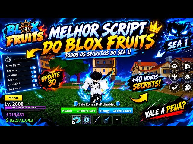 🔥😱 THE BEST SCRIPT TO COMPLETE ALL THE NEW SEA 1 QUESTS! 🌊🍎 | BLOX FRUITS UPDATE 30