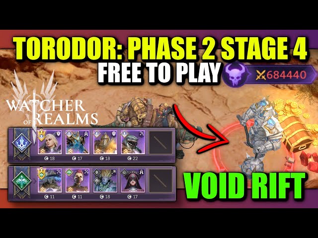 F2P Void Rift Torodor - Phase 2 Stage 4 | Watcher of Realms