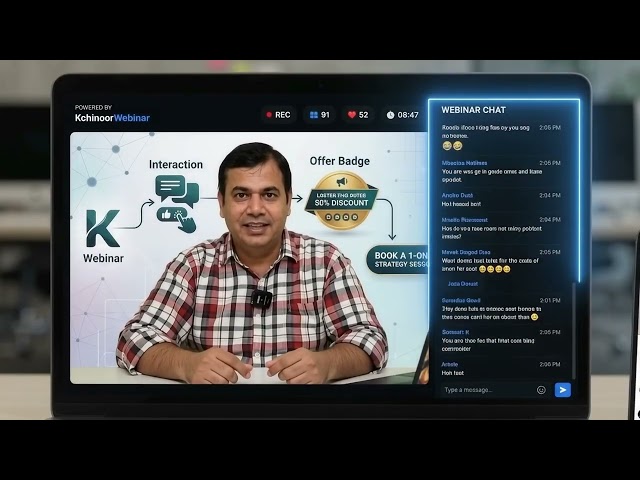 Automated Webinar Software in India | Kohinoor Automated Webinar