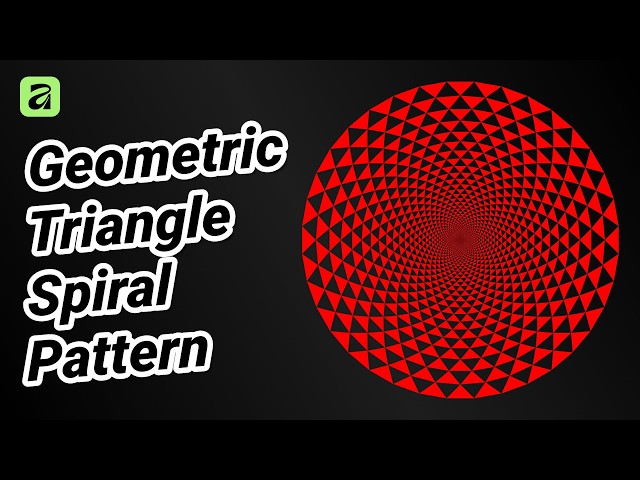 Geometric Triangle Spiral Pattern Tutorial in Affinity