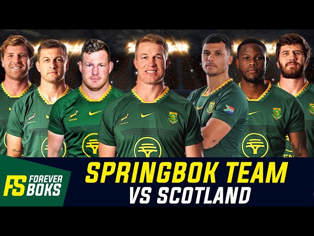 Springboks Team vs Scotland | Springboks Team Announcement | Springboks Player Profiles