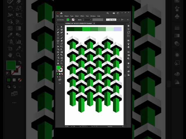 Adobe Illustrator Polygon & Shape Builder Tool Hack! 🧊 📐✨ #illustratortips #shorts