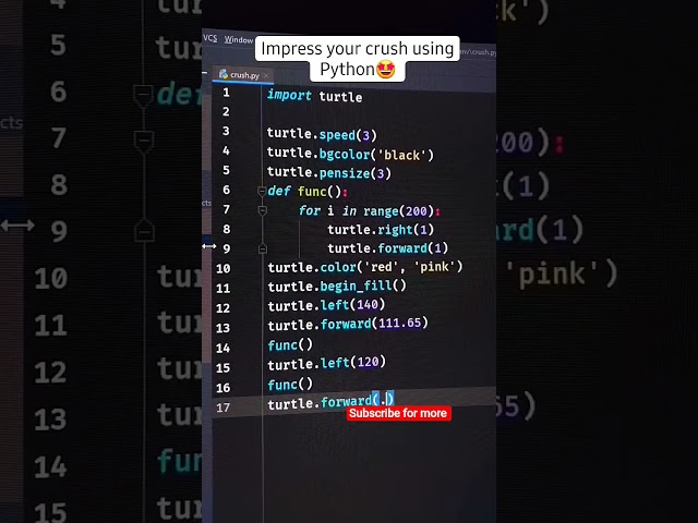 Impress your crush using py #programming #coder #php #coding #codewithharry #codewithme #codinglife