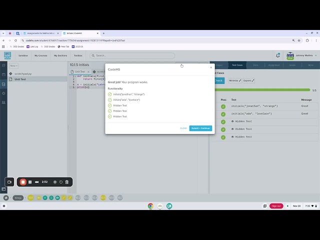 Codehs Python 10.1 Video Tutorial: Indexing