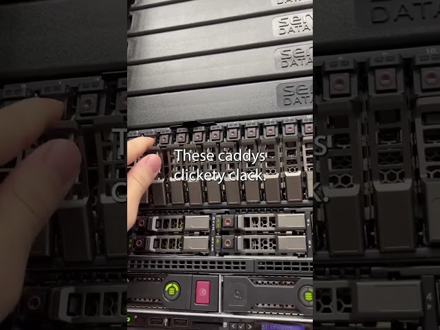 Installing 4 SSD Drives #ssd #datacenter #shorts
