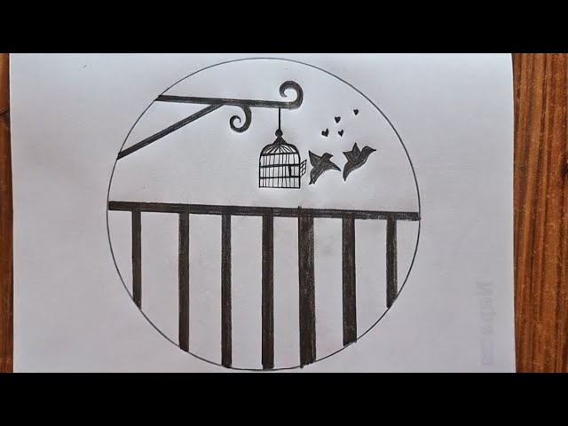 Easy pencil sketch drawing.  Drawing tutorial step by step. Learn how to draw.