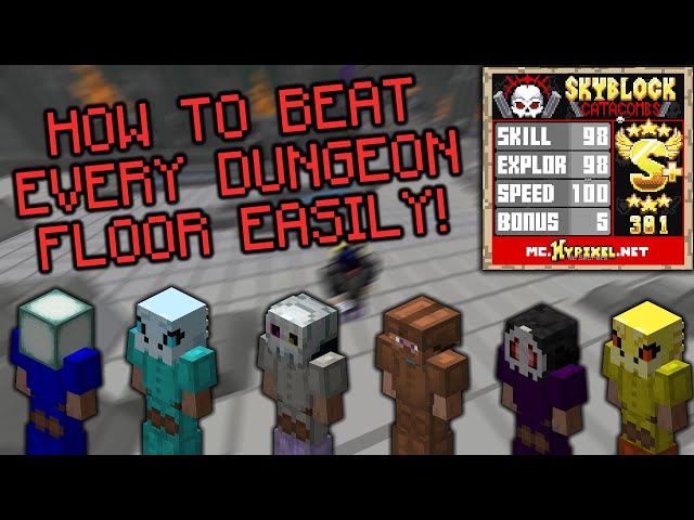 Hypixel Skyblock - BEST GEAR FOR EVERY DUNGEON FLOOR! COMPLETE GUIDE